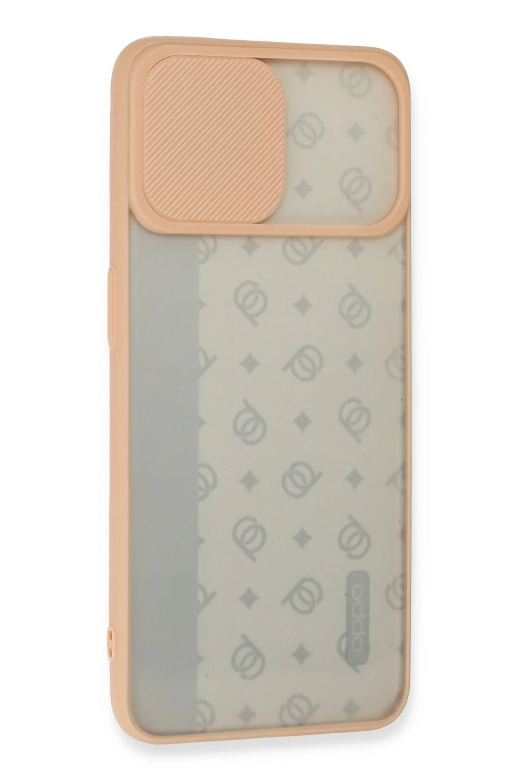 Mey İthalat® Reno 4 Lite Kılıf Palm Buzlu Kamera Sürgülü Silikon - Pembe