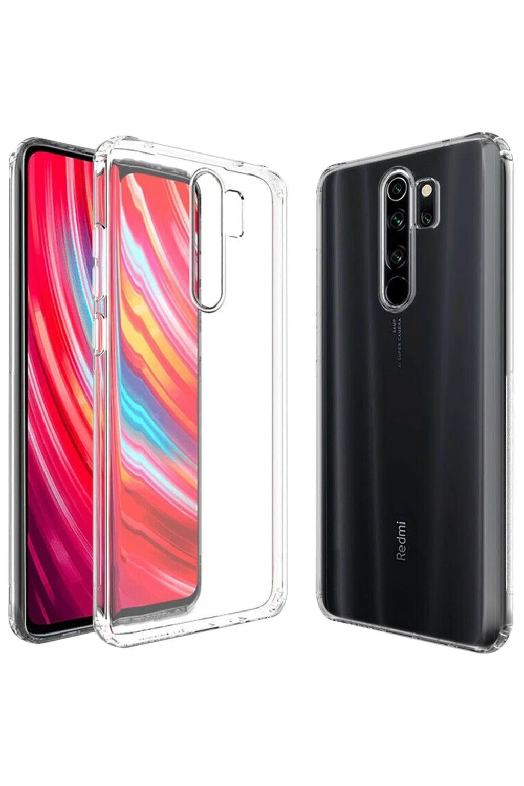 Mey İthalat® Redmi Note 8 Pro Kılıf Lüx Şeffaf Silikon