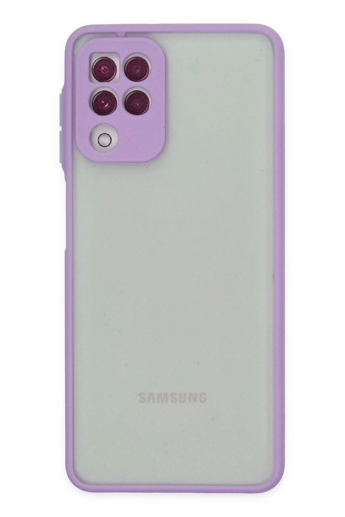 Mey İthalat® Samsung Galaxy A22 Kılıf Montreal Silikon Kapak - Mor