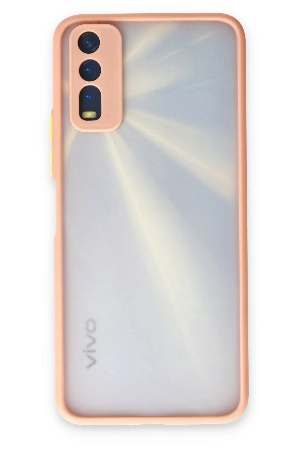 Mey İthalat® Vivo Y11S Kılıf Montreal Silikon Kapak - Pembe
