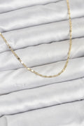 Mey İthalat® CM 14K Gold Renk Ezme Zincir Model 60 cm Kadın Kolye