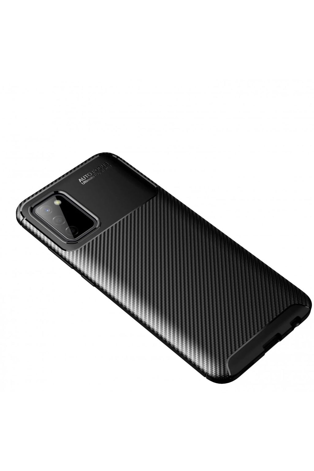 Mey İthalat® Samsung Galaxy A02S Kılıf Auto Focus Karbon Kapak - Siyah
