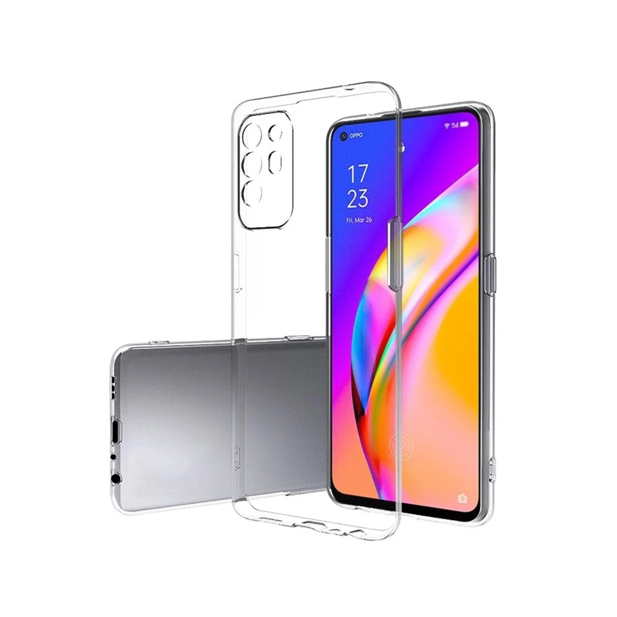 Mey İthalat® Reno 5 Lite Kılıf Lüx Şeffaf Silikon