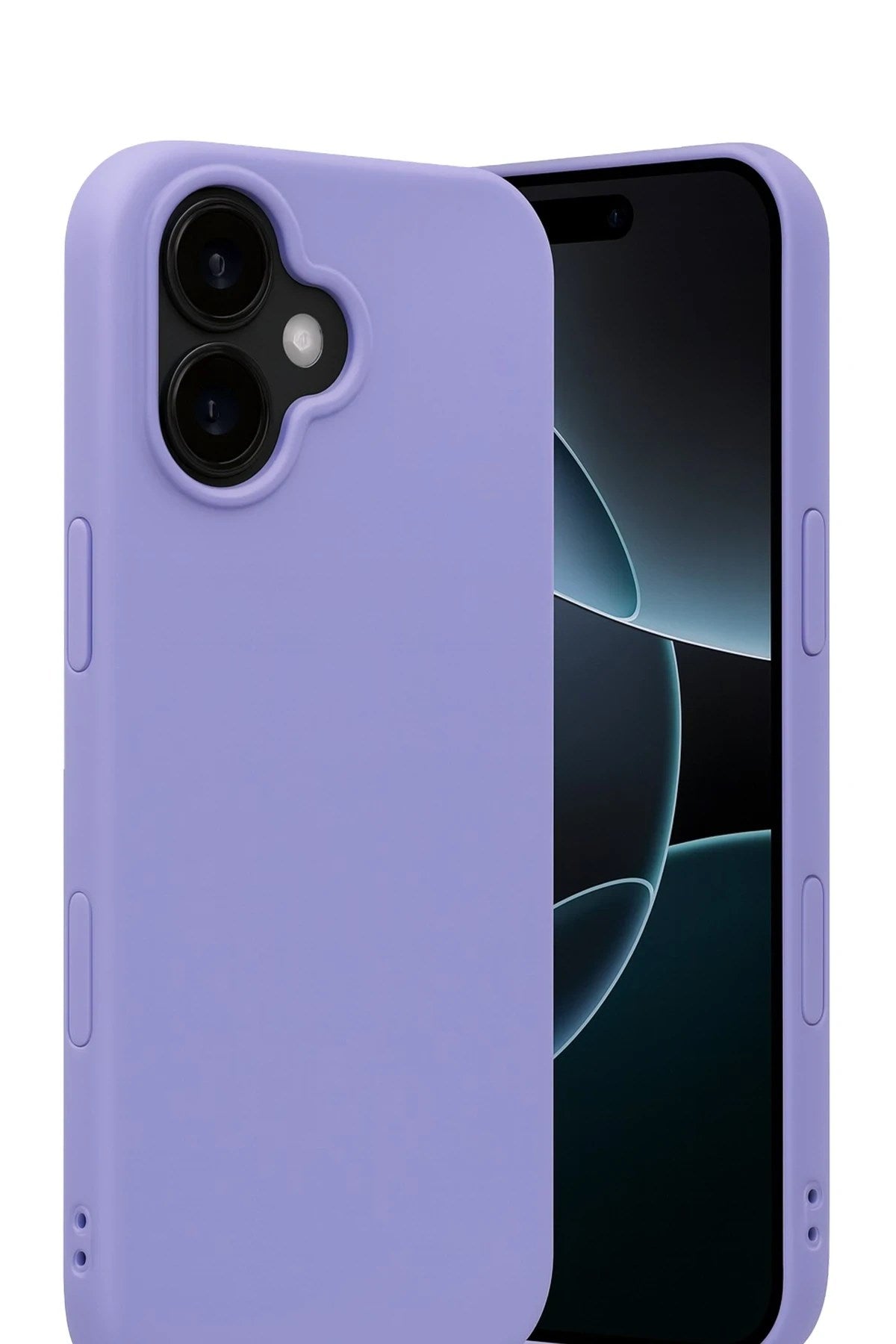Mey İthalat® iPhone 17 Nano içi Kadife Silikon - Lila