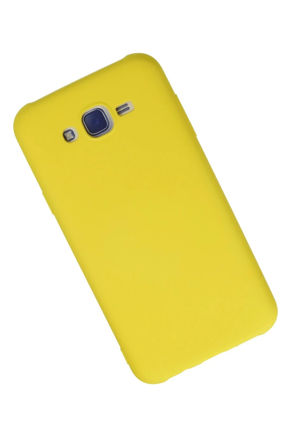 Mey İthalat® Samsung Galaxy J7 Kılıf Nano içi Kadife Silikon - Sarı