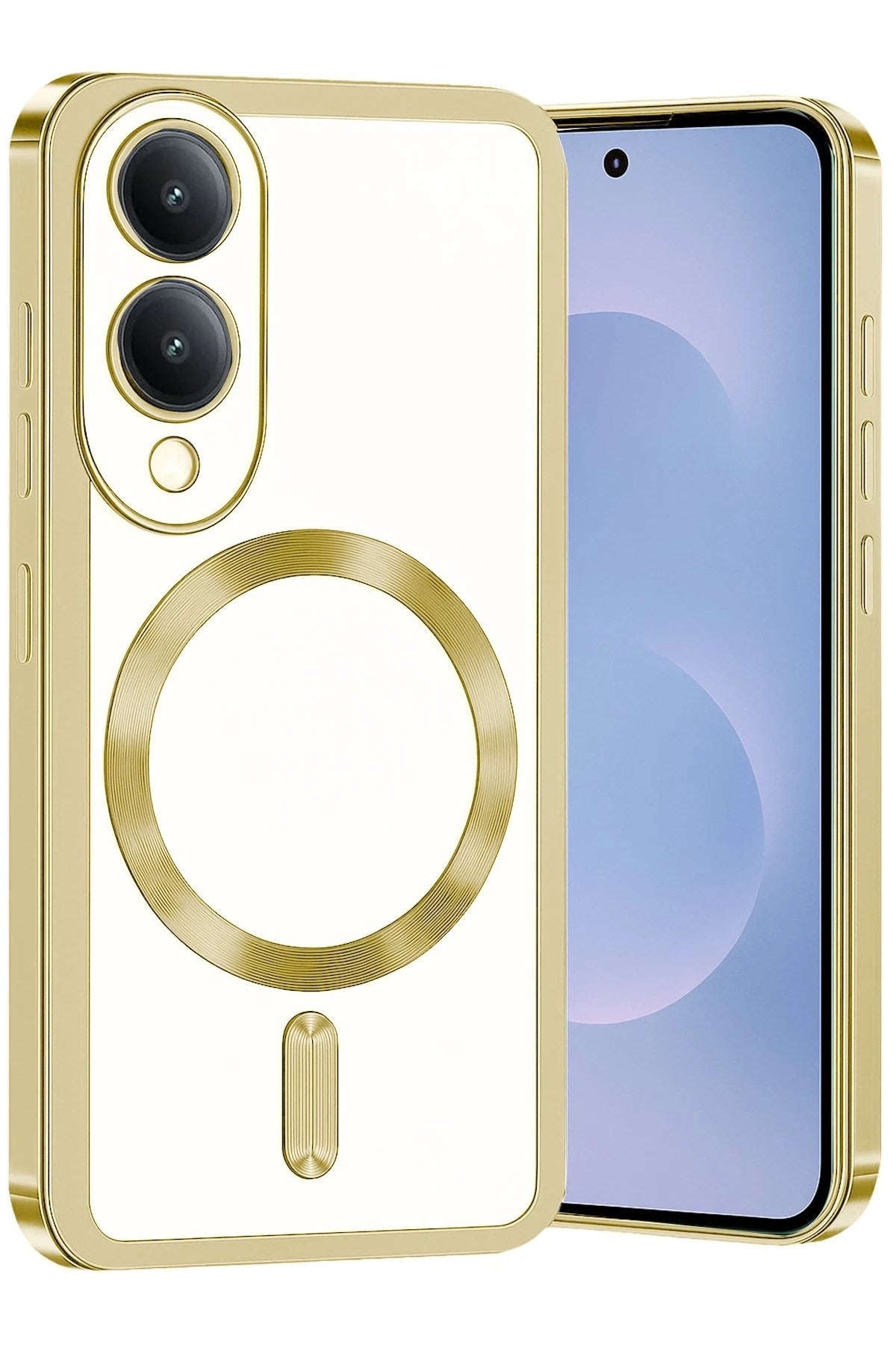 Mey İthalat® Samsung Galaxy S25 Edge Kross Magneticsafe Kapak - Gold