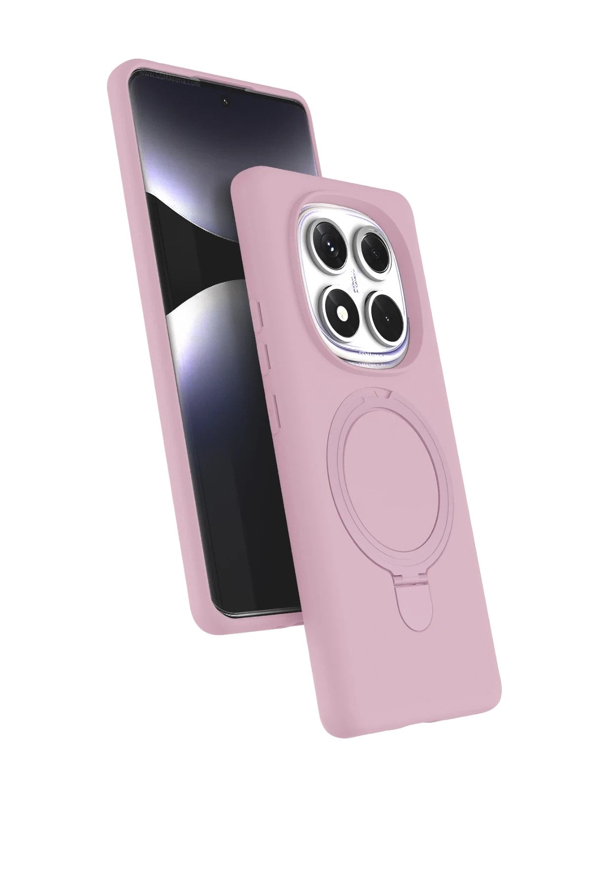 Mey İthalat® Redmi Note 14 Pro 4G Regal Magsafe Standlı Kapak - Açık Pembe