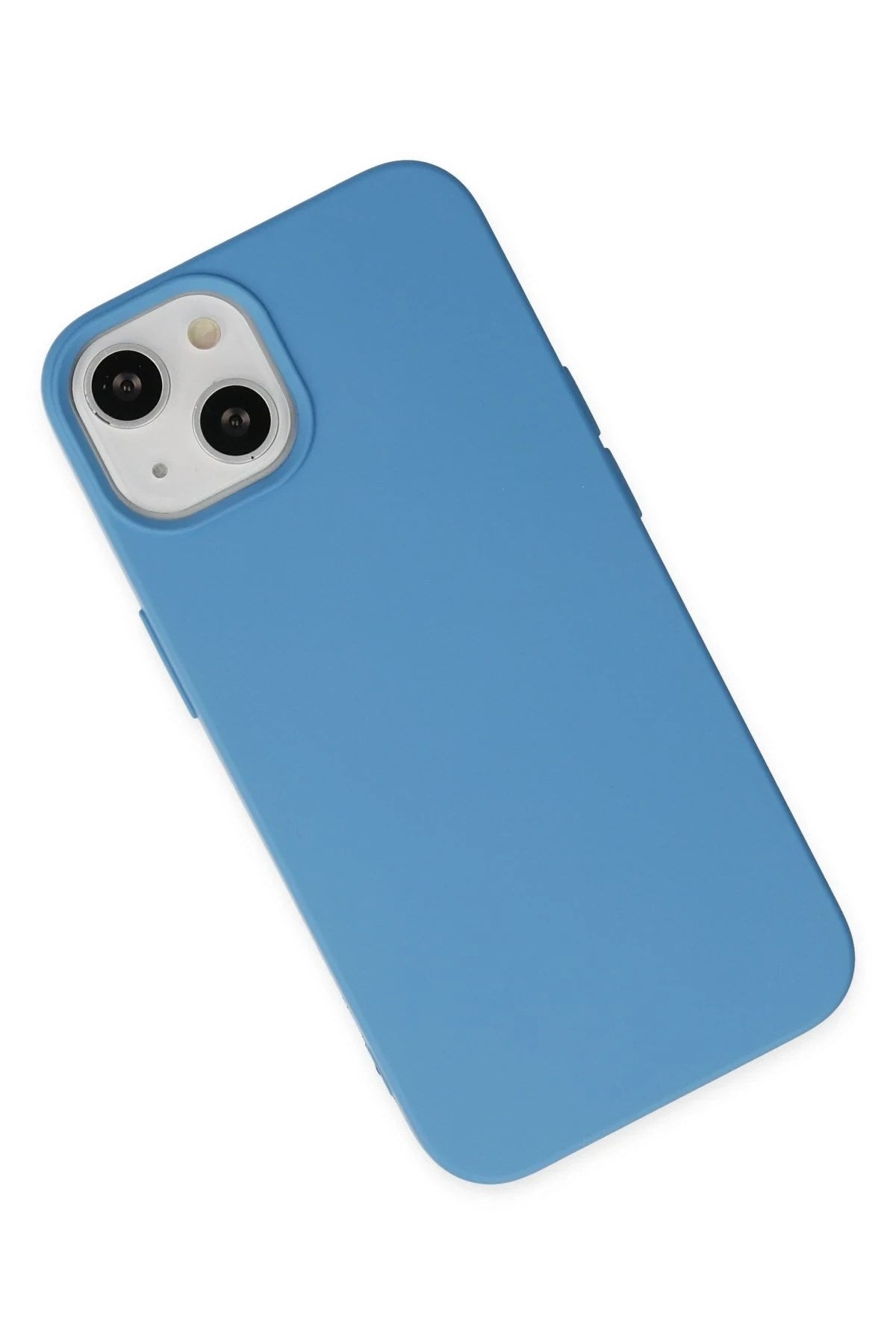 Mey İthalat® iPhone 14 Plus Kılıf Nano içi Kadife Silikon - Mavi