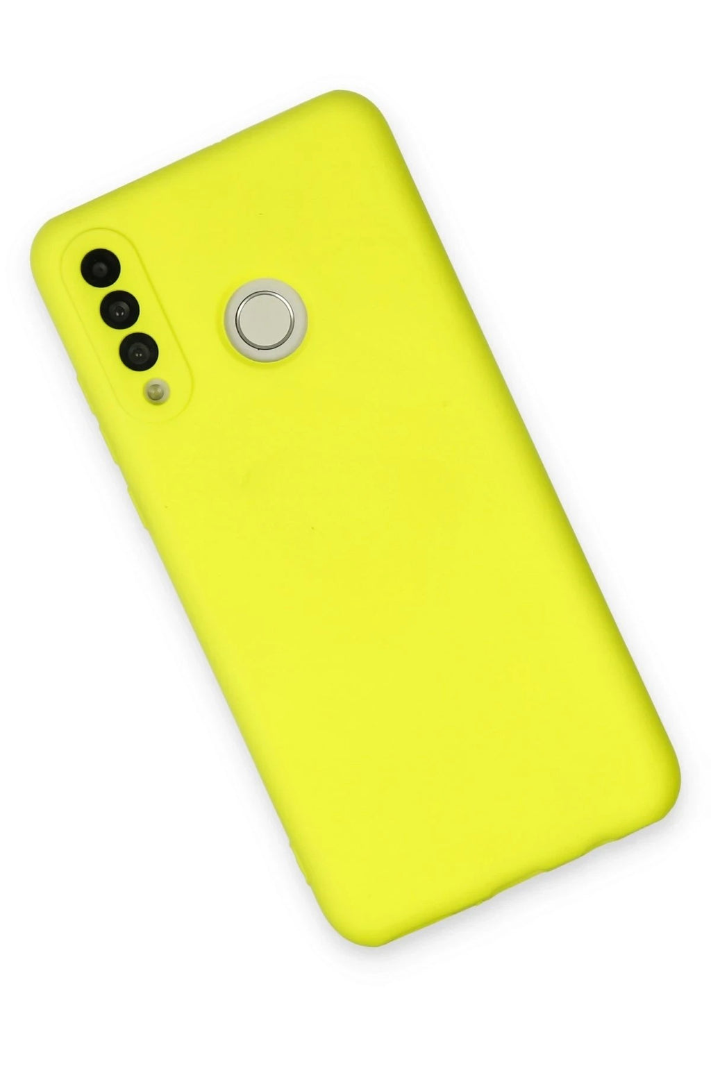 Mey İthalat® Huawei P30 Lite Kılıf Nano içi Kadife Silikon - Sarı