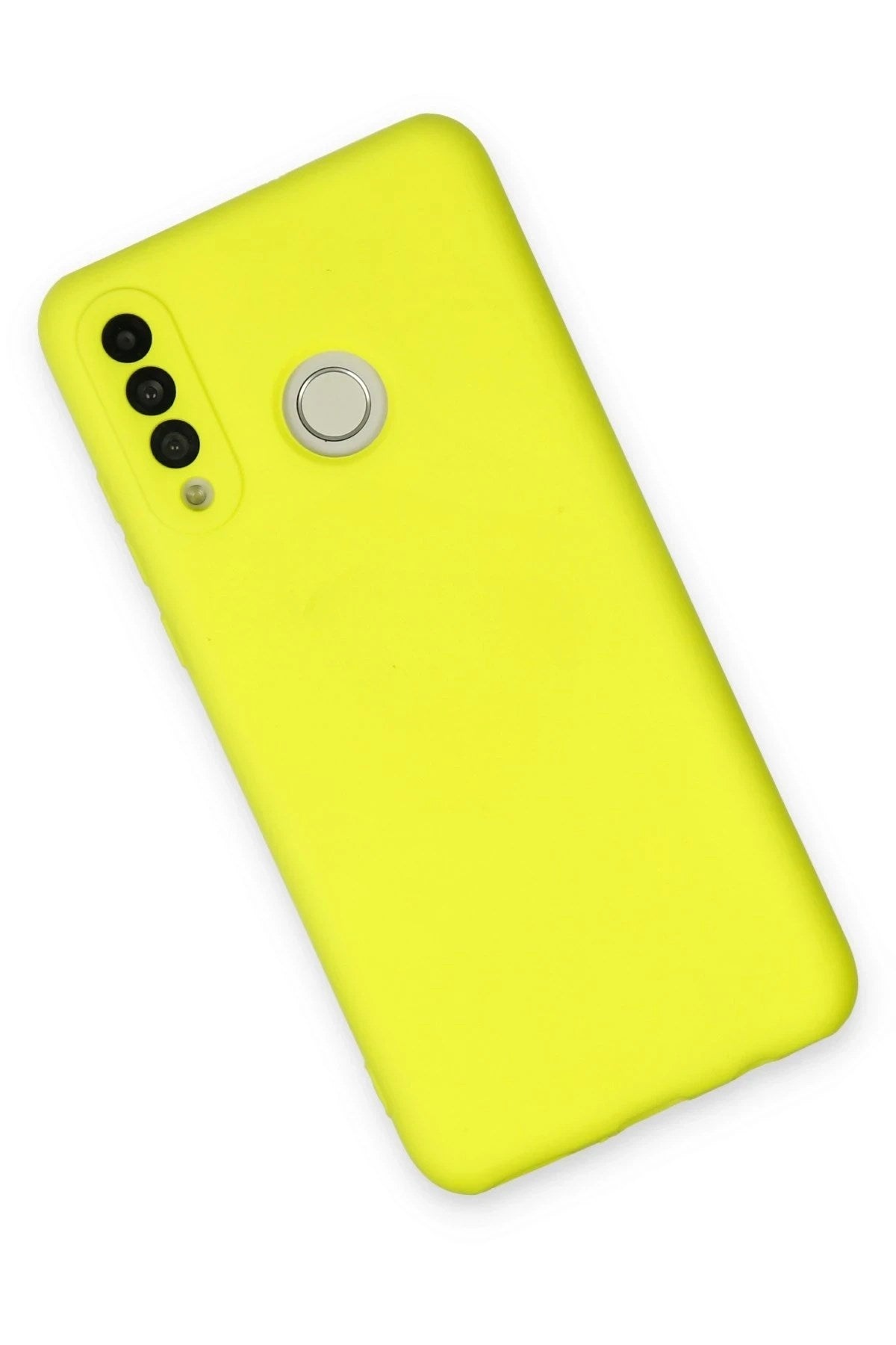 Mey İthalat® Huawei P30 Lite Kılıf Nano içi Kadife Silikon - Sarı