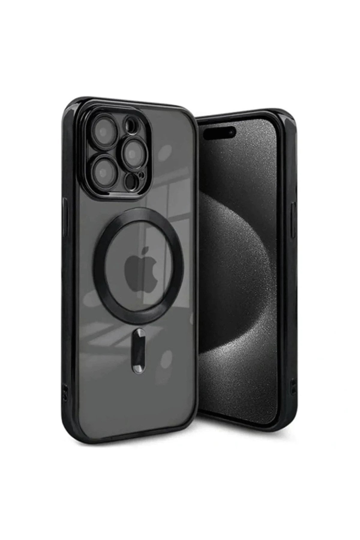Mey İthalat® iPhone 15 Pro Max Kılıf Kross Magneticsafe Kapak - Siyah