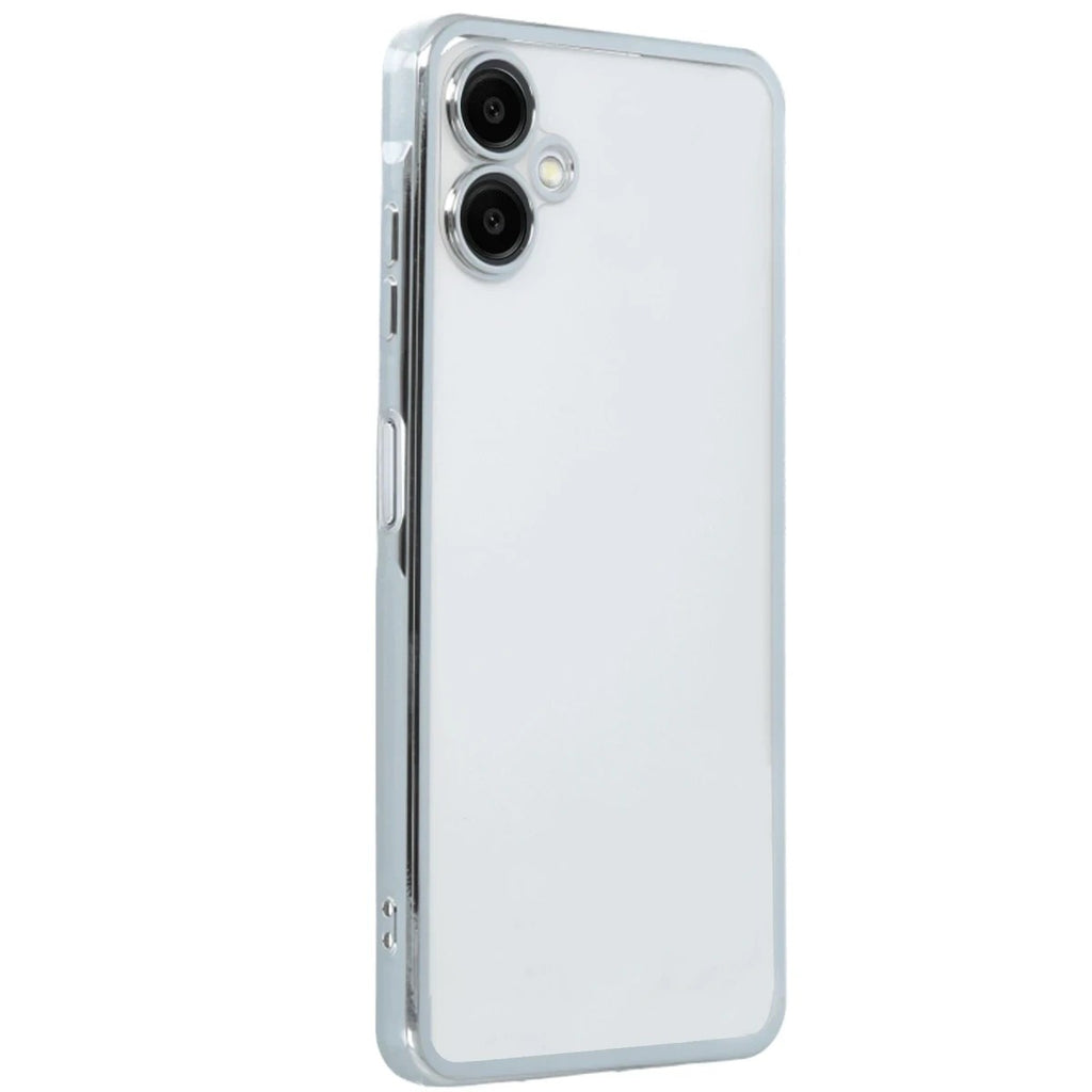 Mey İthalat® Samsung Galaxy A06 Kılıf Lensli Silikon - Gümüş