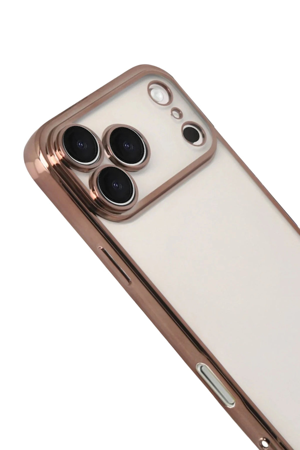 Mey İthalat® iPhone 17 Pro Lensli Silikon - Çöl Titanyum