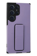 Mey İthalat® Samsung Galaxy S23 Ultra Kılıf Mega Standlı Silikon - Lila