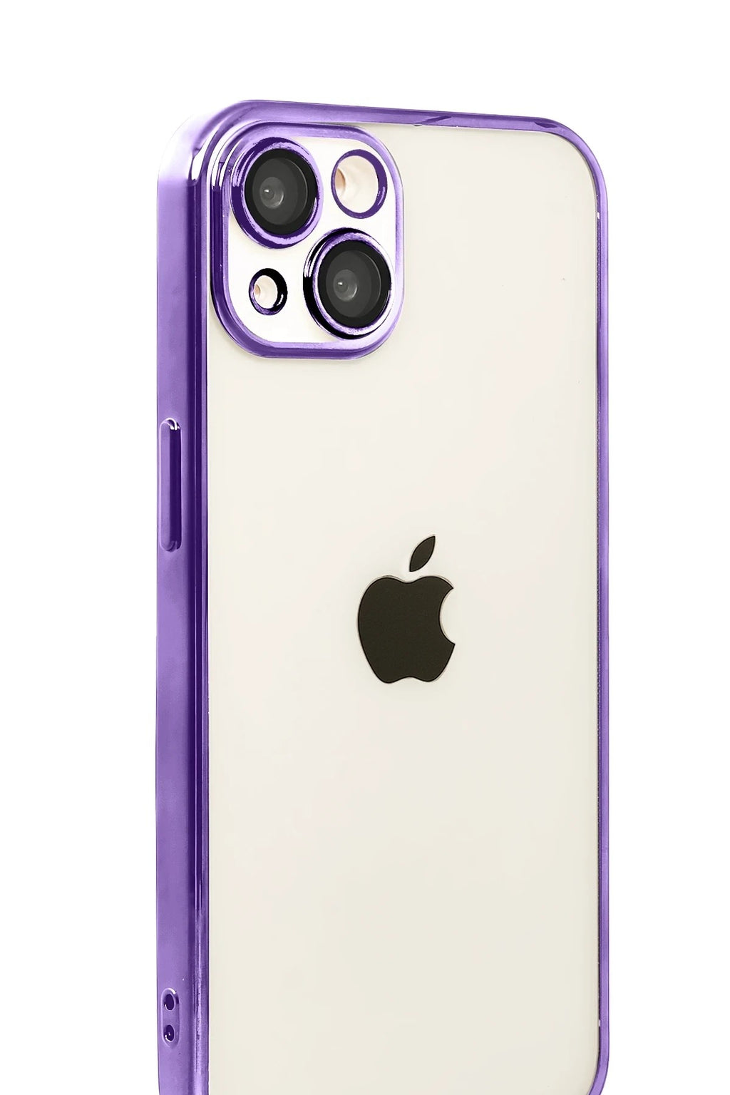 Mey İthalat® iPhone 15 Lensli Silikon - Mor