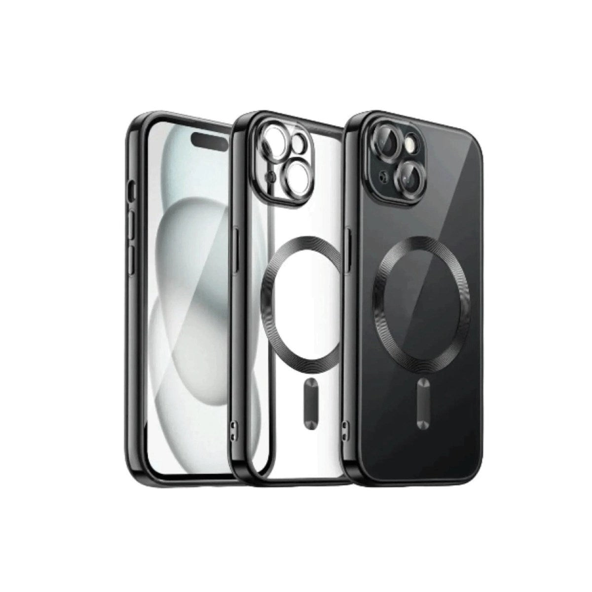 Mey İthalat® iPhone 15 Kılıf Kross Magneticsafe Kapak - Siyah