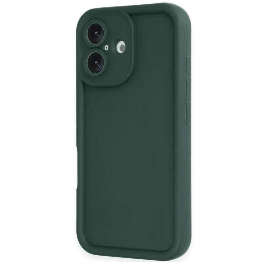 Mey İthalat® iPhone 16 Kılıf Viera Silikon - Koyu Yeşil