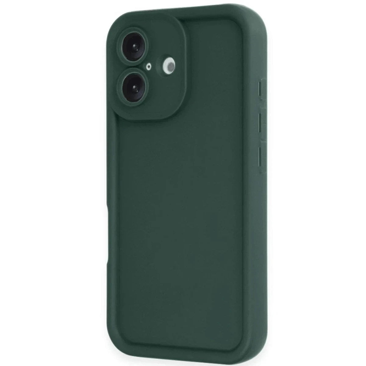 Mey İthalat® iPhone 16 Kılıf Viera Silikon - Koyu Yeşil
