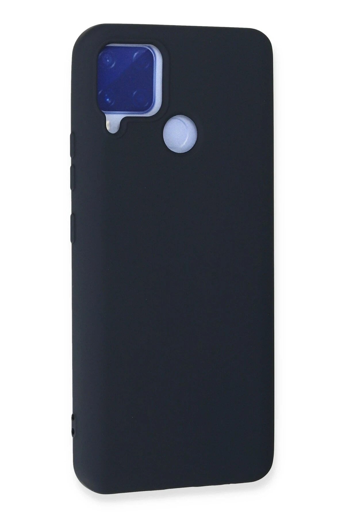 Mey İthalat® Realme C15 Kılıf Nano içi Kadife Silikon - Lacivert
