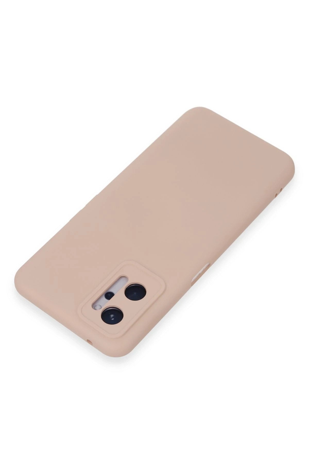 Mey İthalat® Realme 9i 4G Kılıf Nano içi Kadife Silikon - Pudra