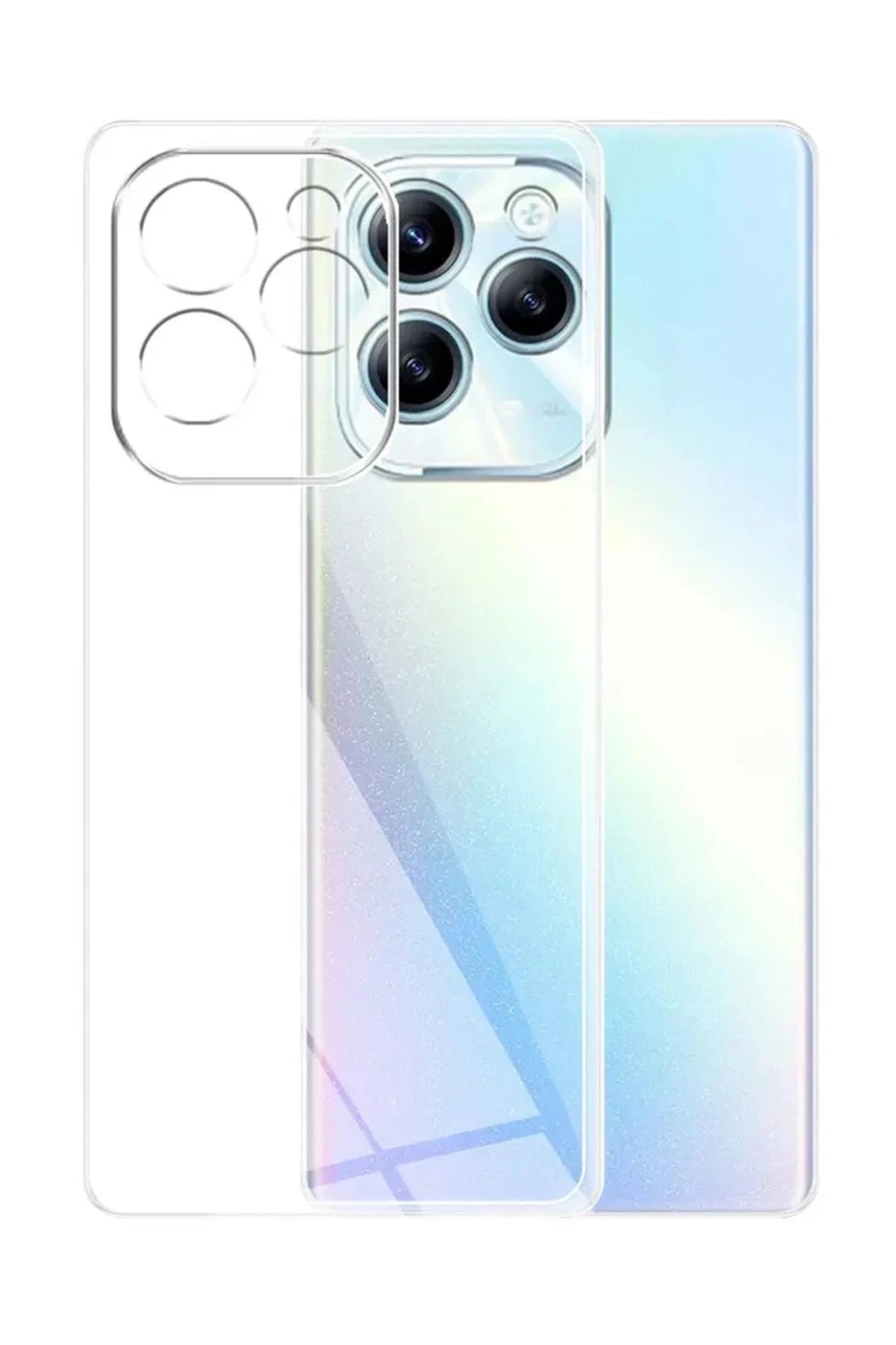 Mey İthalat® İnfinix Hot 40i Kılıf Lüx Şeffaf Silikon