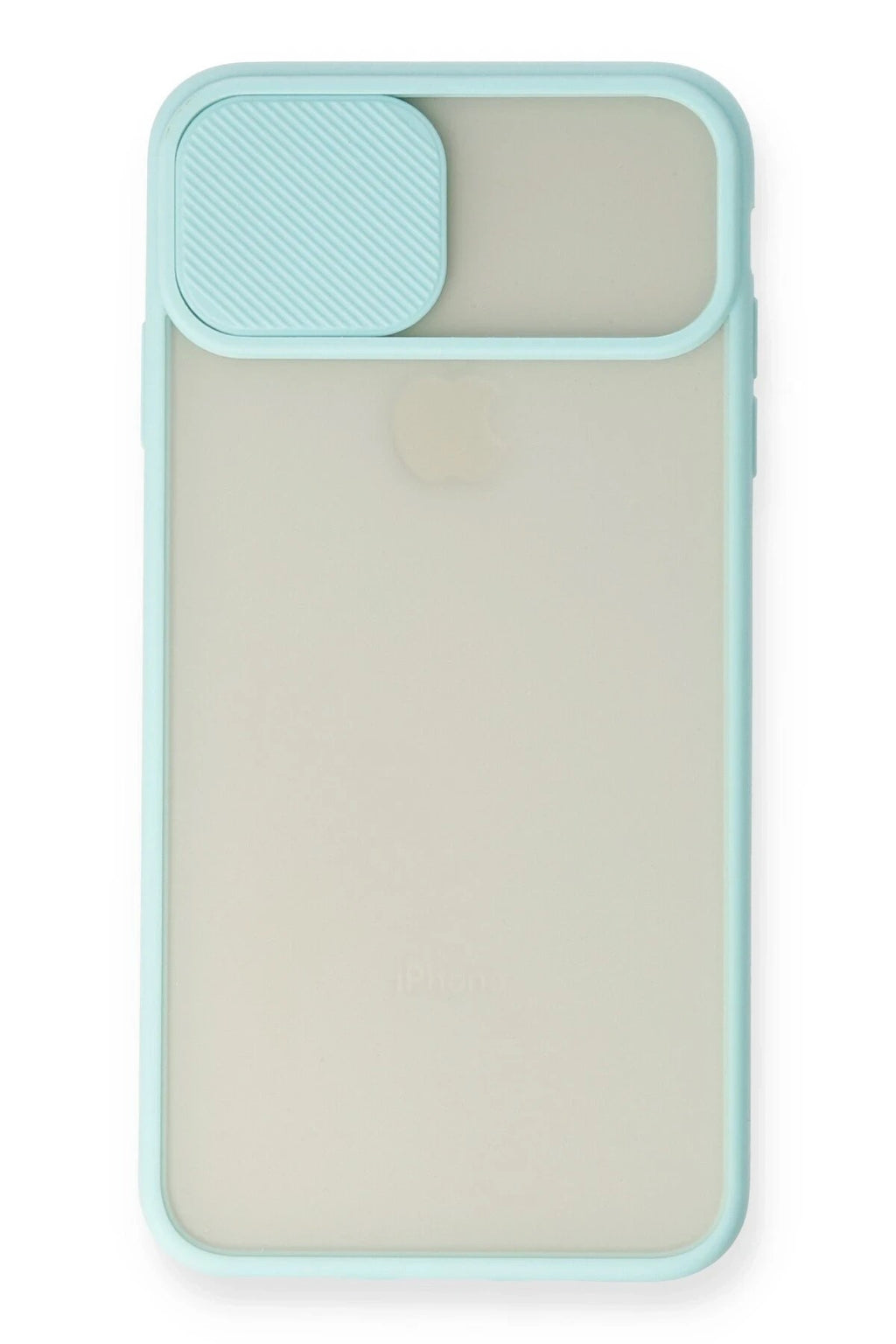 Mey İthalat® iPhone XS Max Kılıf Palm Buzlu Kamera Sürgülü Silikon - Turkuaz