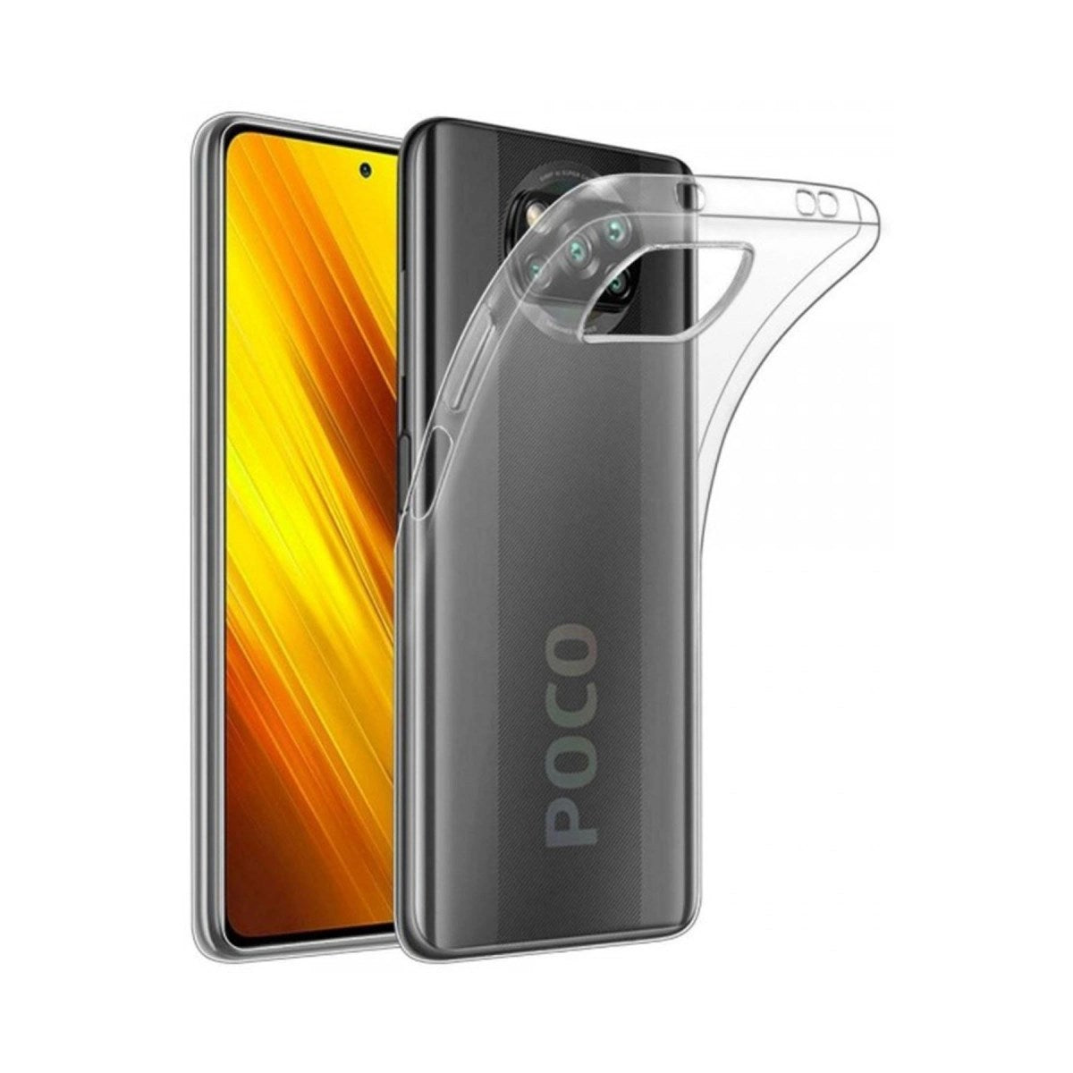 Mey İthalat® Pocophone X3 Kılıf Lüx Şeffaf Silikon