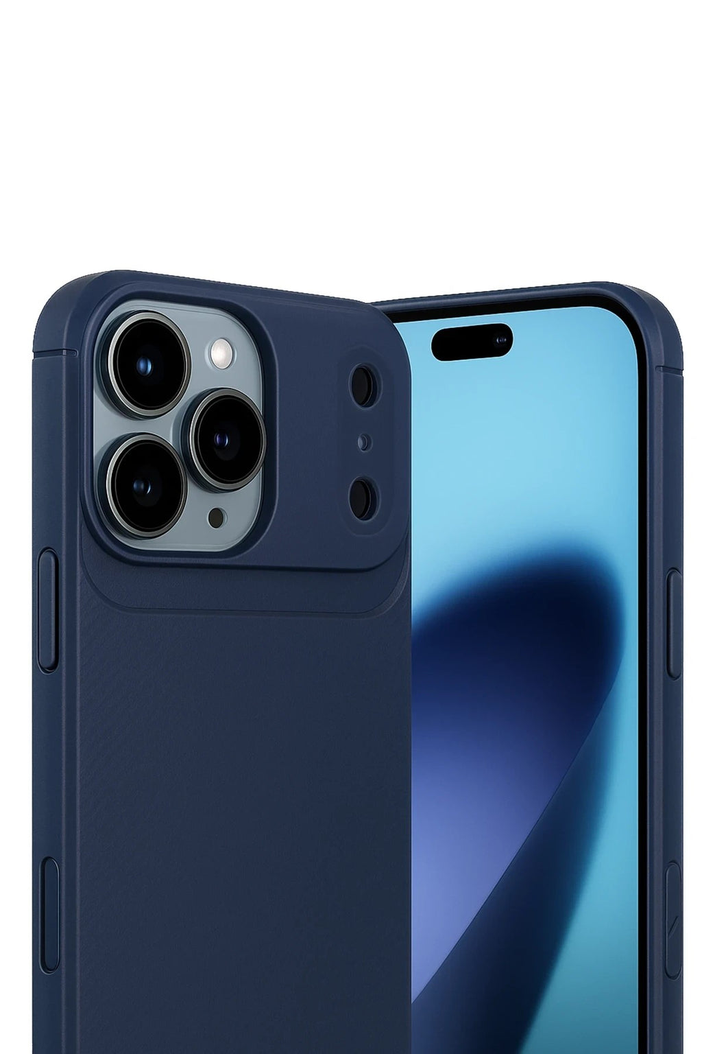 Mey İthalat® iPhone 17 Pro Auto Focus Karbon Kapak - Lacivert