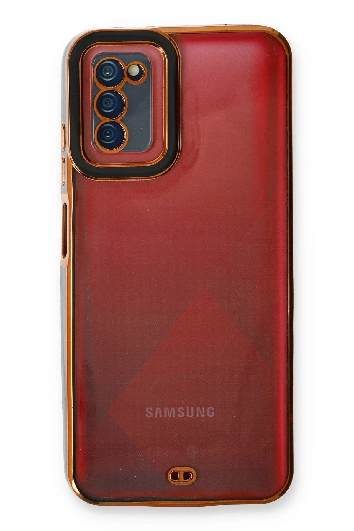 Mey İthalat® Samsung Galaxy A03S Kılıf Liva Lens Silikon - Siyah