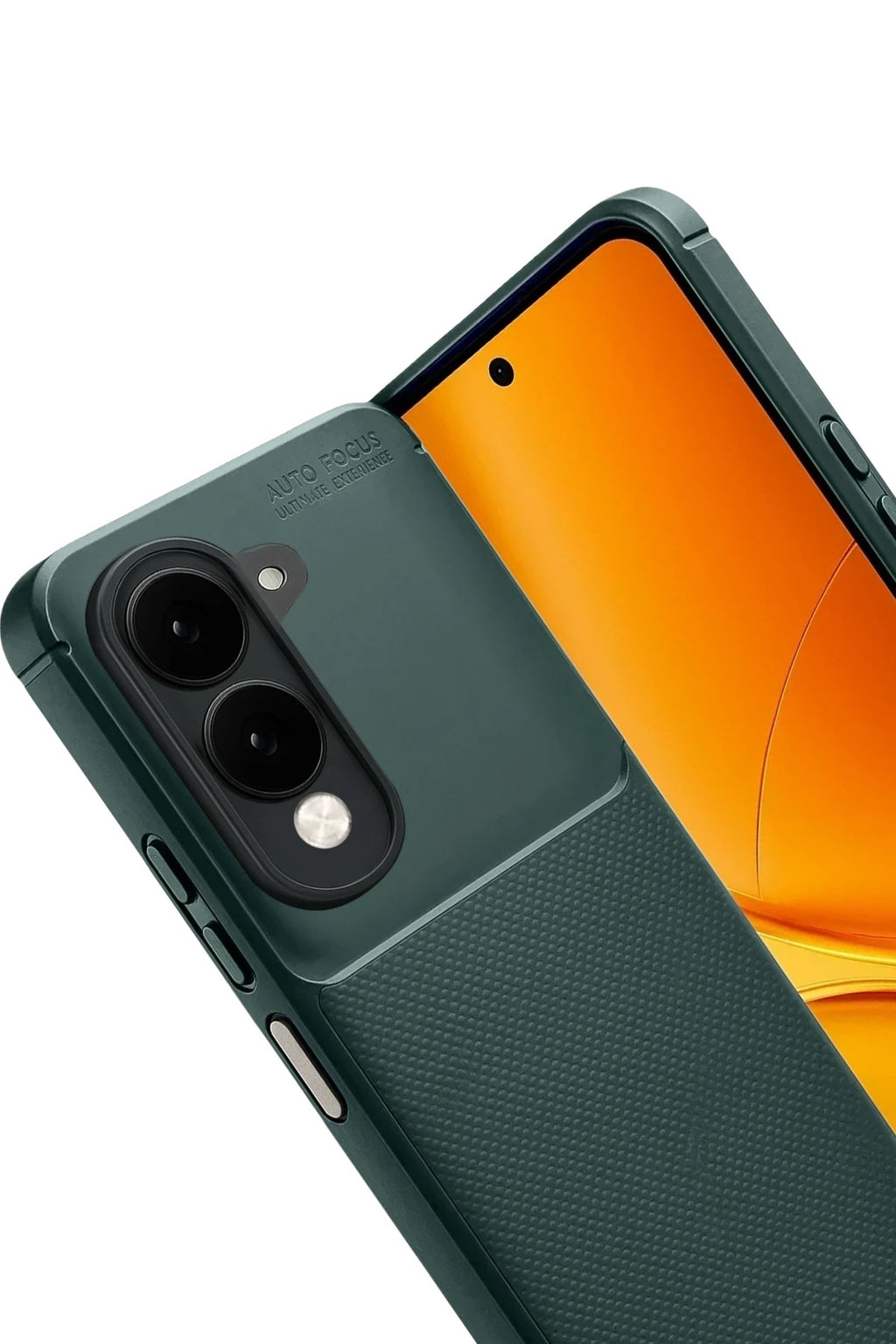 Mey İthalat® Vivo Y29S Auto Focus Karbon Kapak - Koyu Yeşil