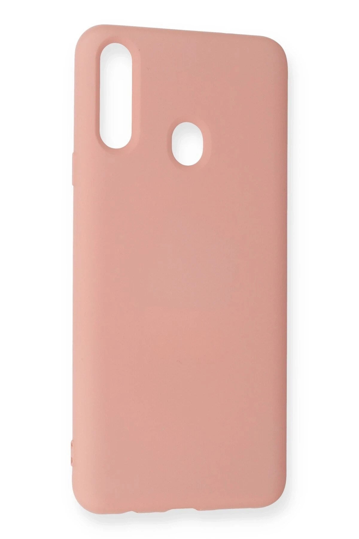 Mey İthalat® Samsung Galaxy A20S Kılıf Nano içi Kadife Silikon - Pudra
