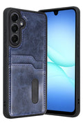 Mey İthalat® Samsung Galaxy A17 5G Sara Kartvizitli Deri Kılıf - Lacivert