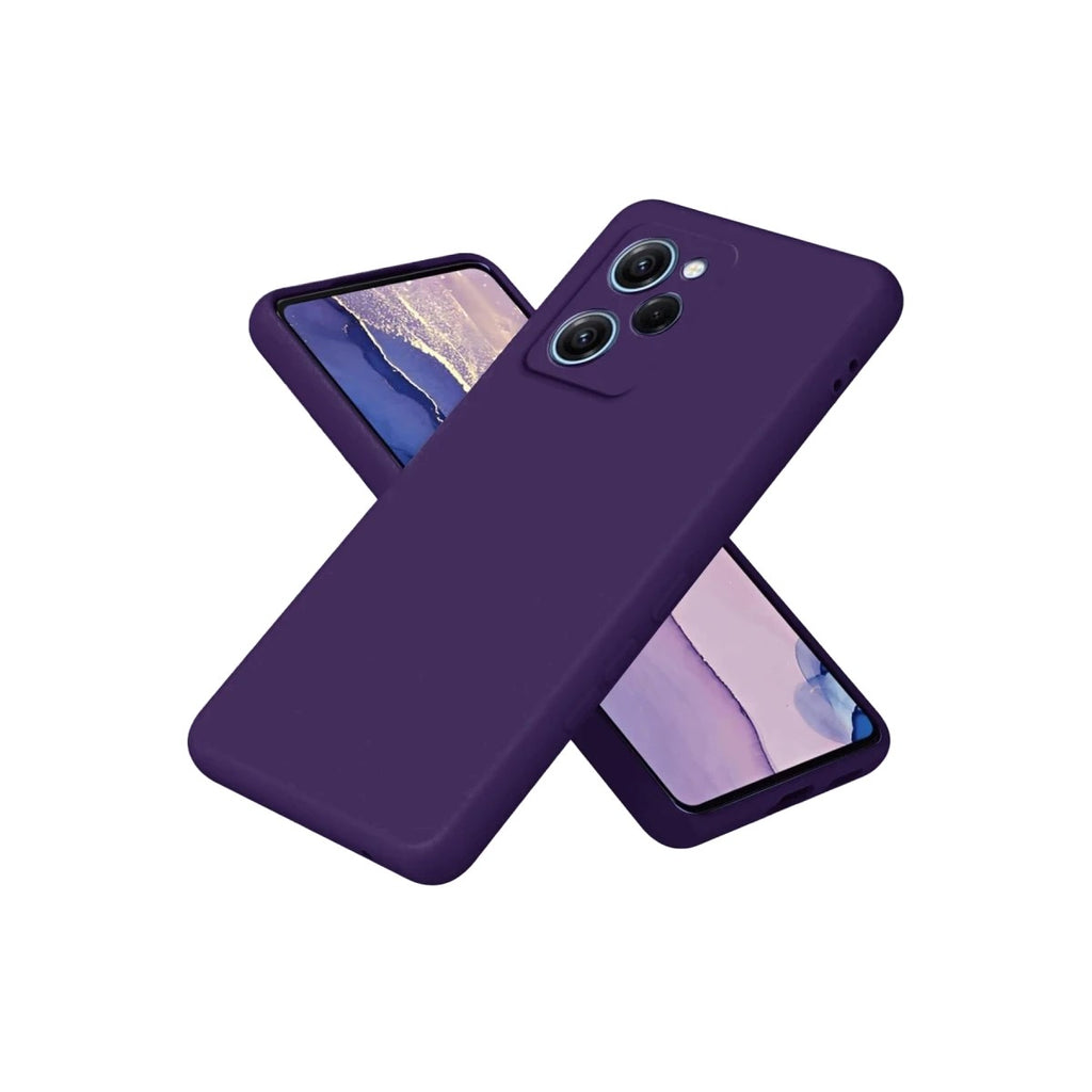 Mey İthalat® Poco X5 Pro 5G Nano içi Kadife Silikon - Mor