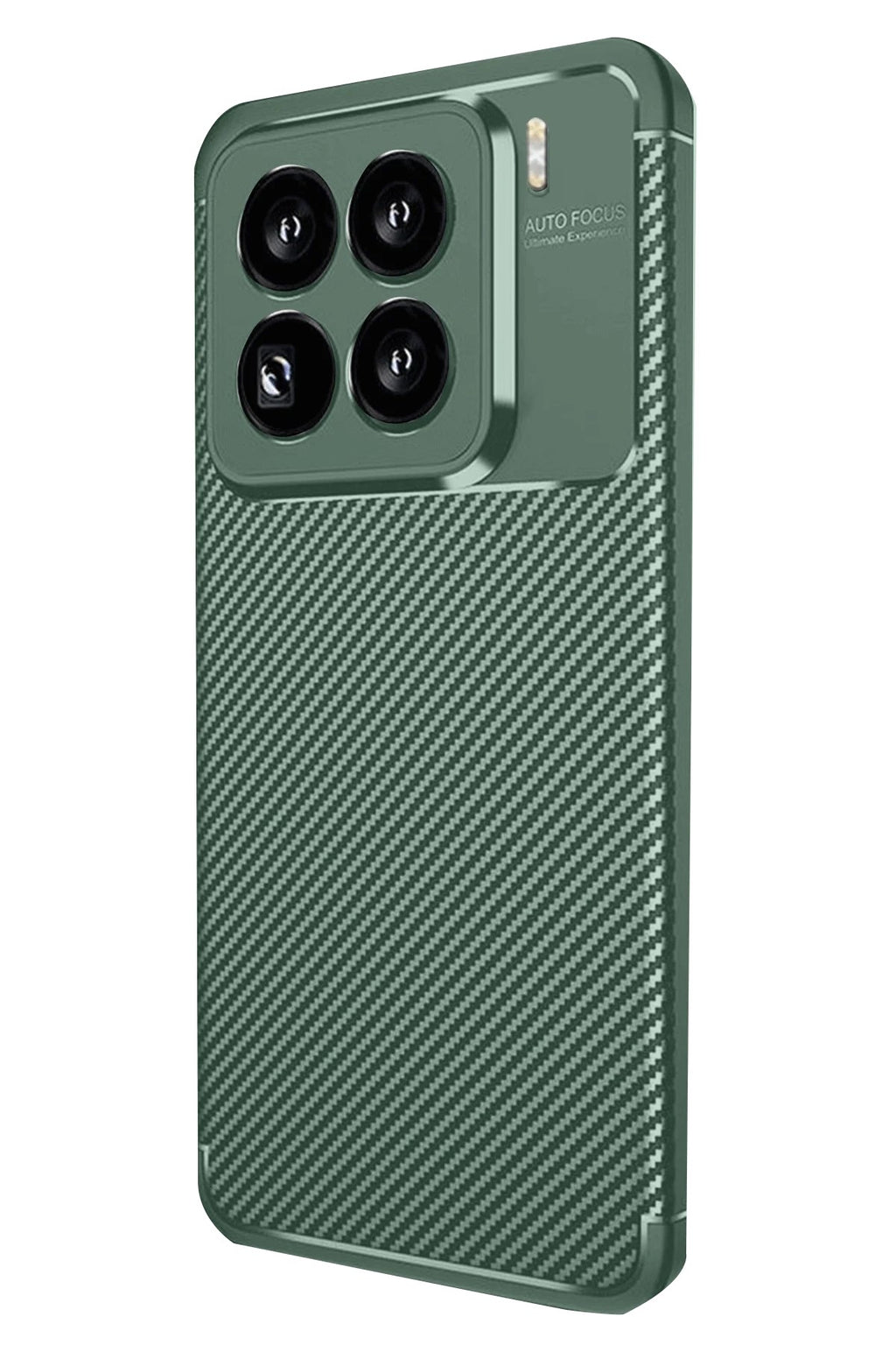 Mey İthalat® Mi 15 Pro Kılıf Auto Focus Karbon Kapak - Koyu Yeşil