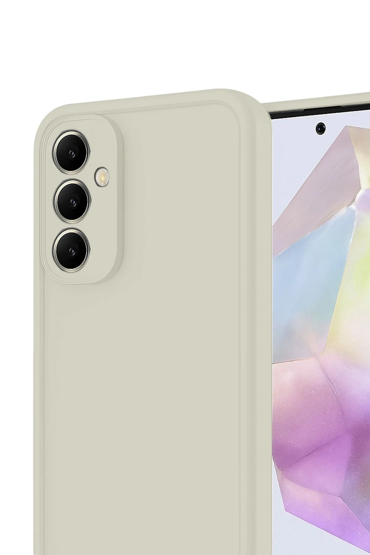 Mey İthalat® Samsung Galaxy A56 Kılıf Viera Silikon - Krem