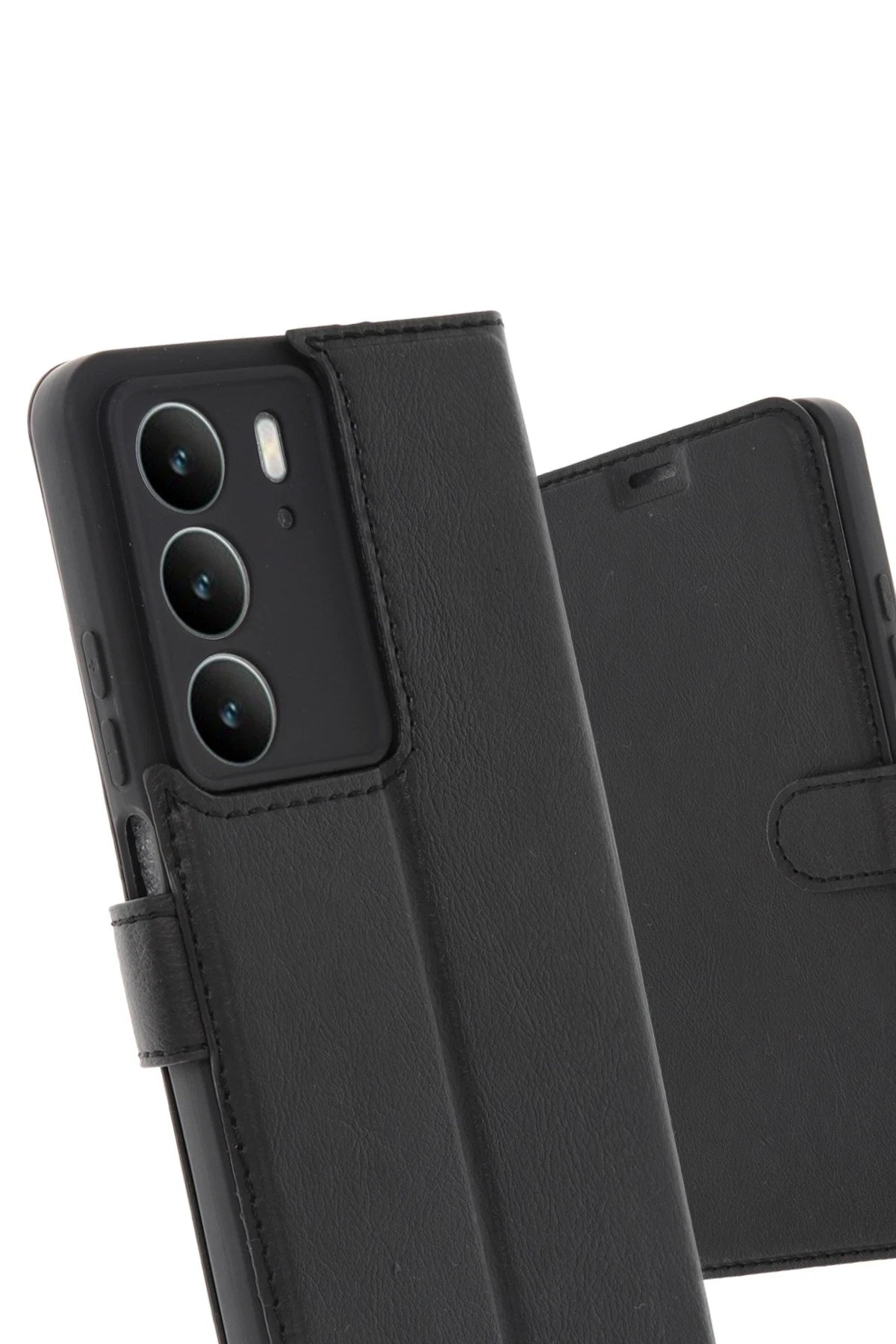 Mey İthalat® Realme C75 4G Trend S Plus Kapaklı Kılıf - Siyah