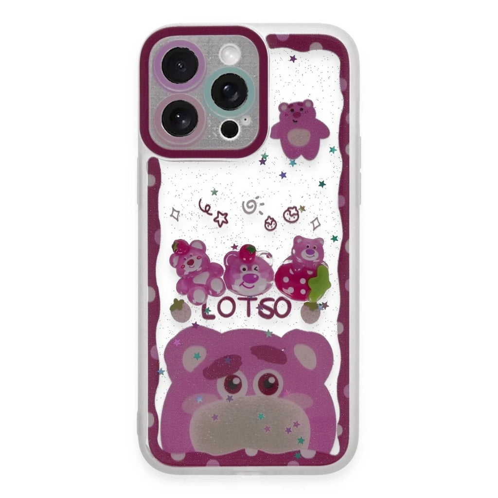 Mey İthalat® iPhone 14 Pro Max Kılıf Sweet Desenli Silikon Kapak - Pembe