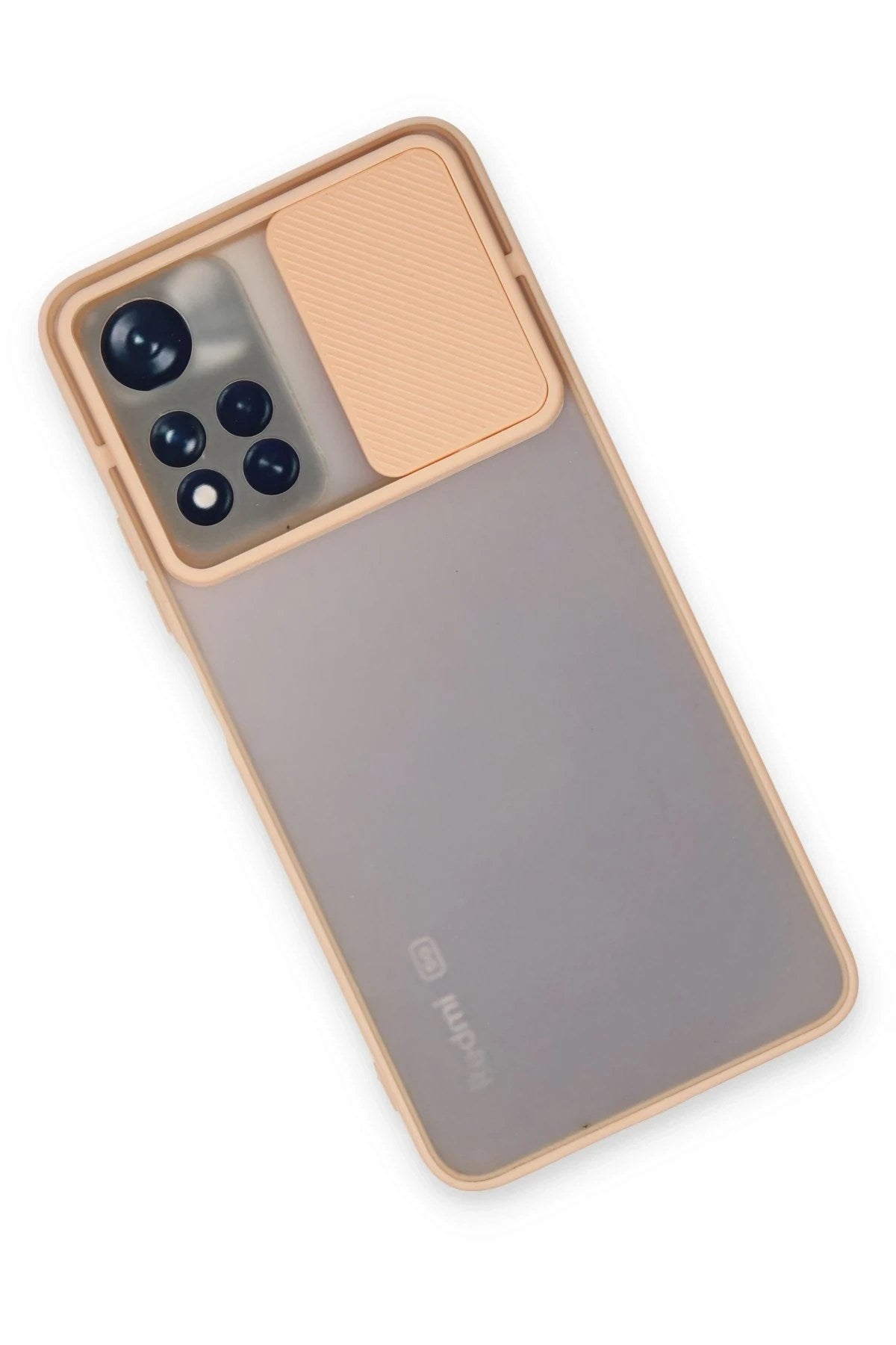 Mey İthalat® Redmi Note 11 Pro Plus 5G Kılıf Palm Buzlu Kamera Sürgülü Silikon - Pembe