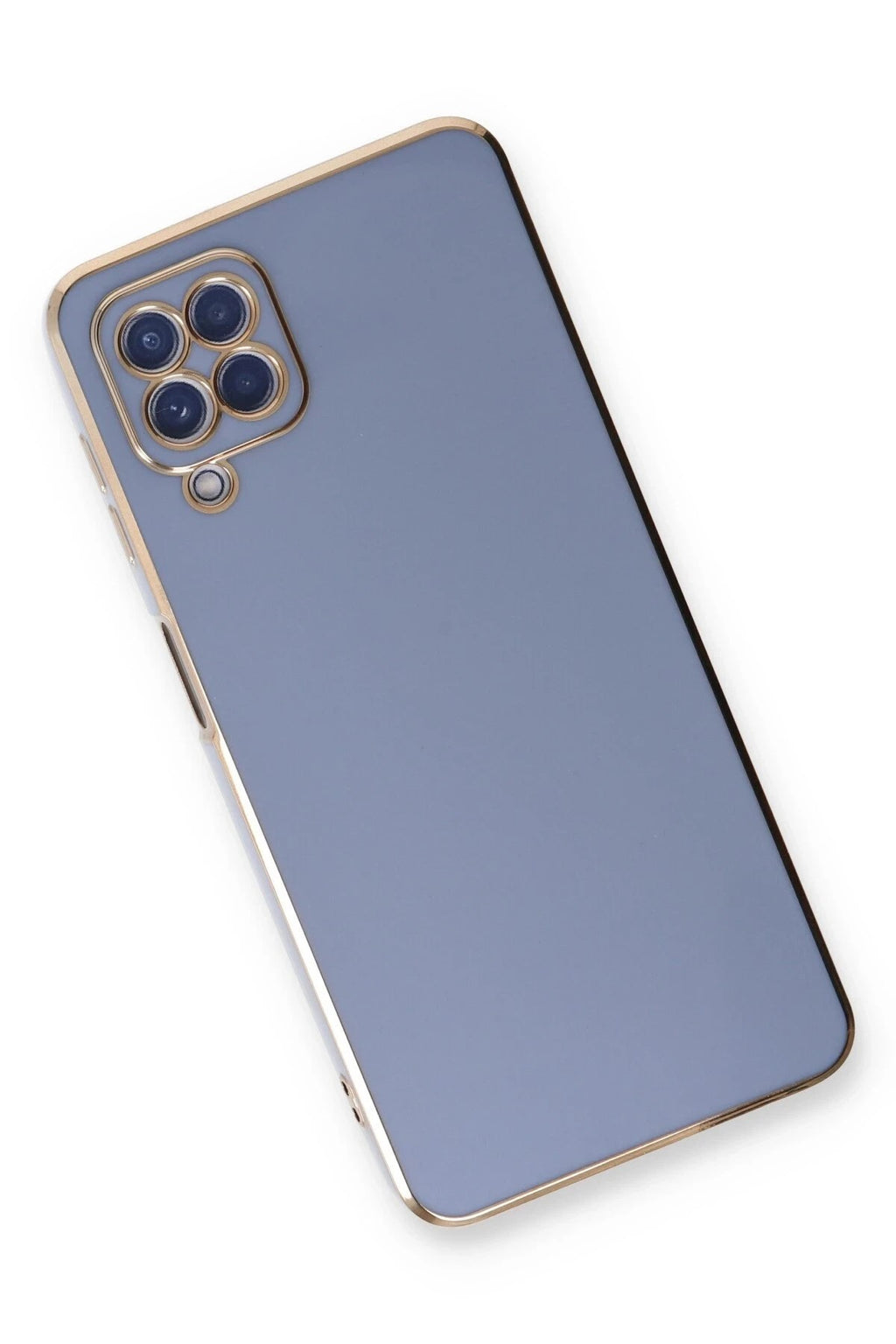 Mey İthalat® Samsung Galaxy A22 Kılıf Volet Silikon - Mavi