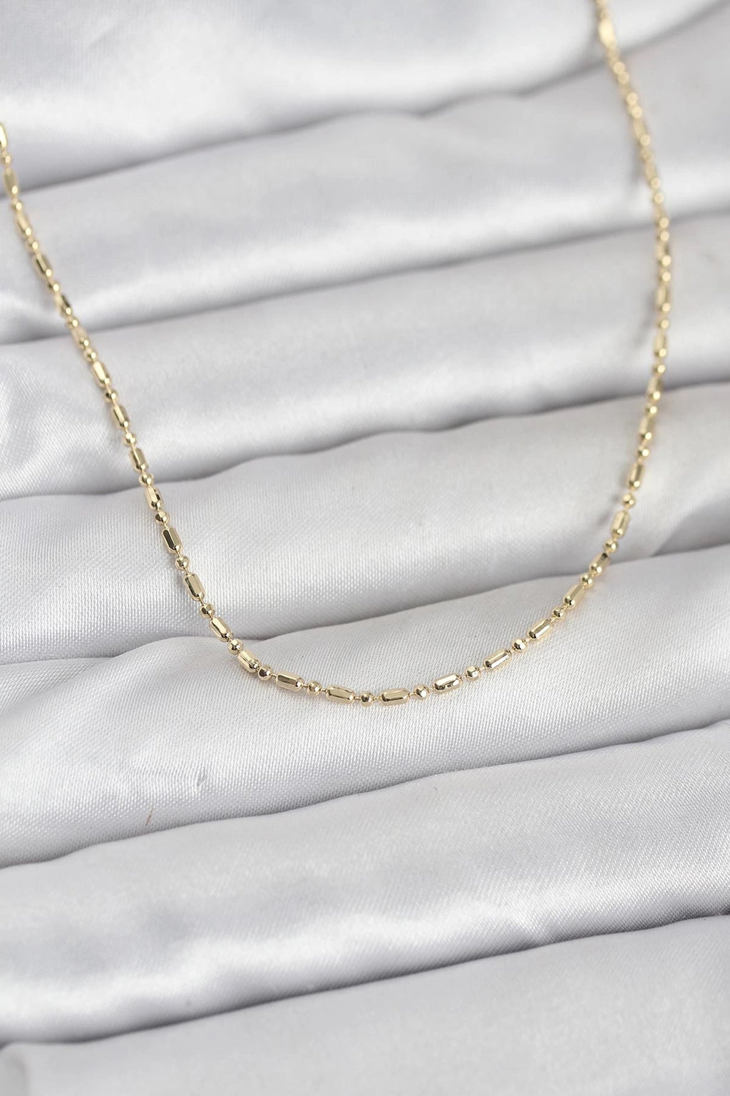 Mey İthalat® CM 14K Gold Renk Zincirli 60 cm Kadın Kolye