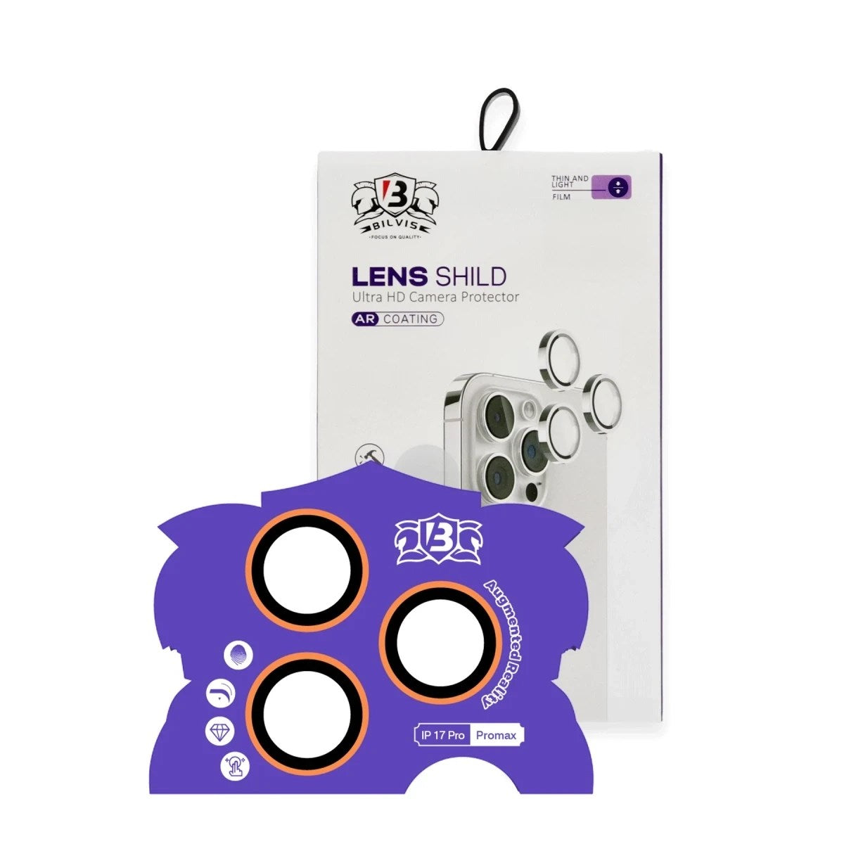Mey İthalat® iPhone 17 Pro Max Bilvis Titan Kamera Lens - Turuncu