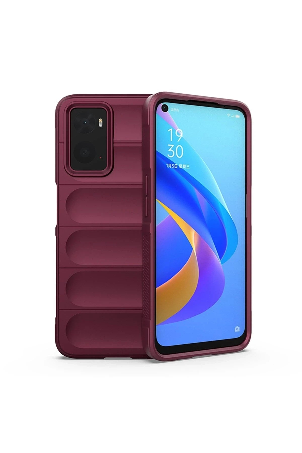 Mey İthalat® Realme 9i 4G Kılıf Optimum Silikon - Bordo