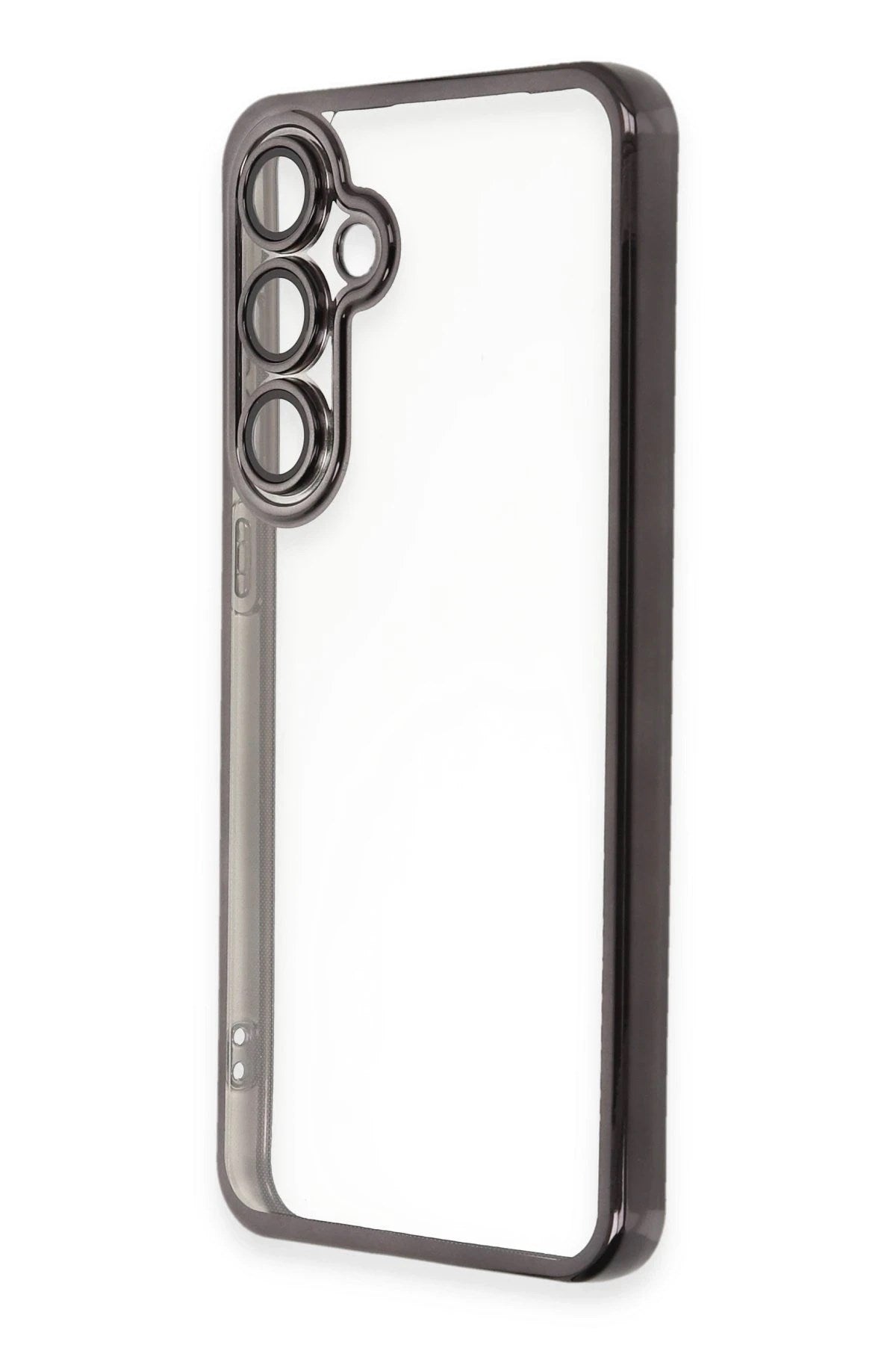Mey İthalat® Samsung Galaxy S24 FE Kılıf Lensli Silikon - Siyah