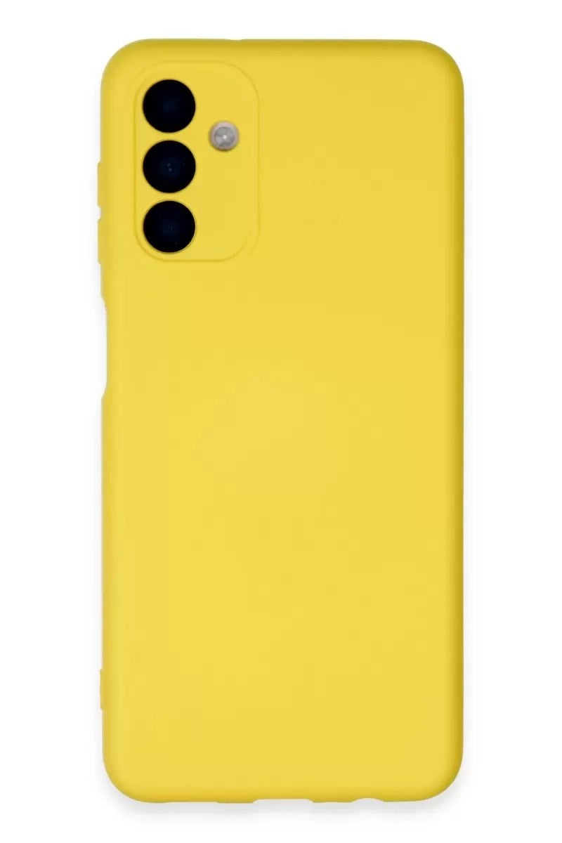 Mey İthalat® Samsung Galaxy A24 4G Kılıf Nano içi Kadife Silikon - Sarı