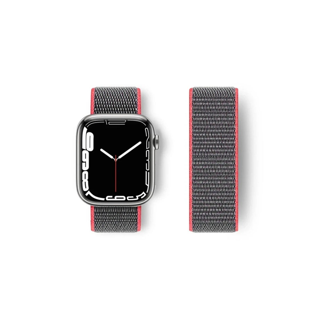 Mey İthalat® Watch 38mm Hasırlı Cırtcırtlı Kordon - Pembe