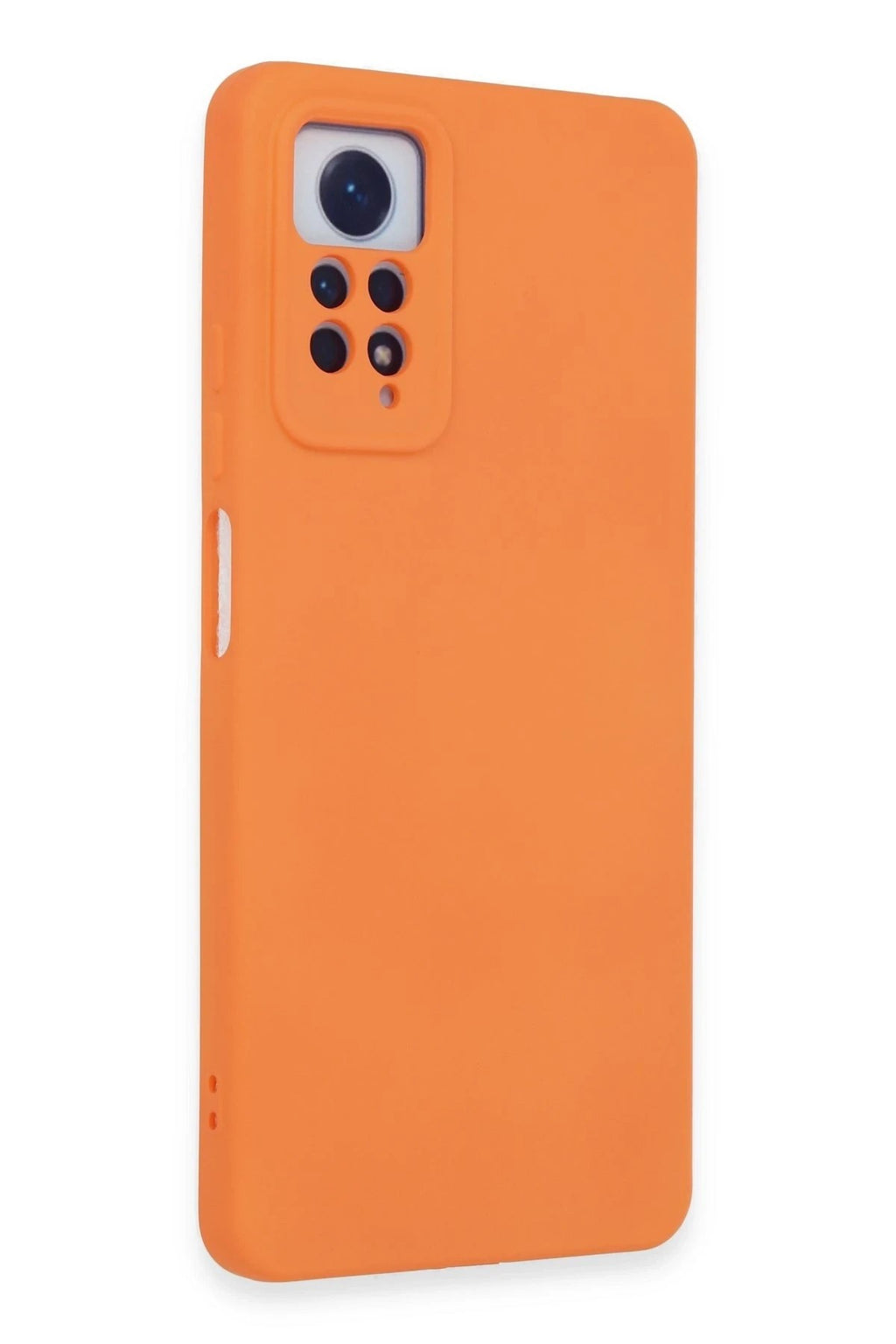 Mey İthalat® Redmi Note 12 Pro 4G Kılıf Nano içi Kadife Silikon - Turuncu
