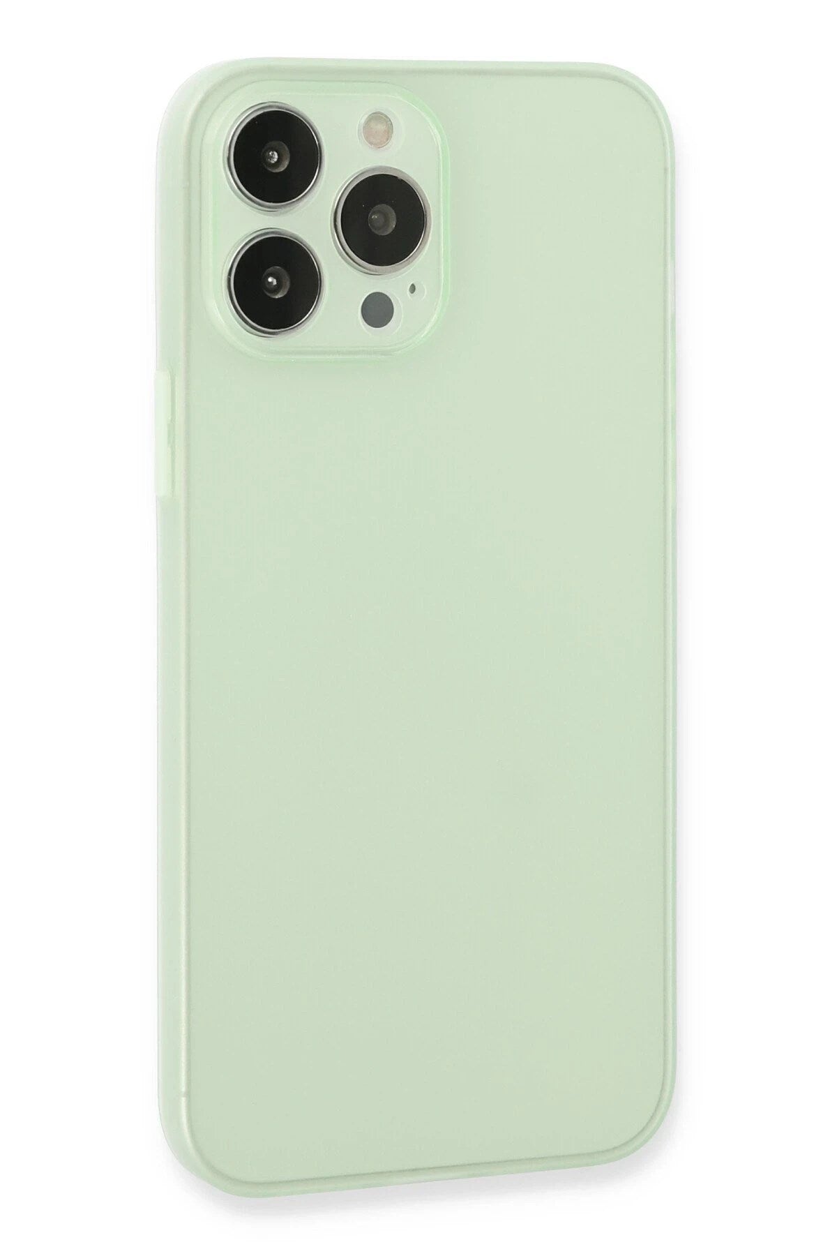Mey İthalat® iPhone 13 Pro Max Kılıf Puma Silikon - Açık Yeşil