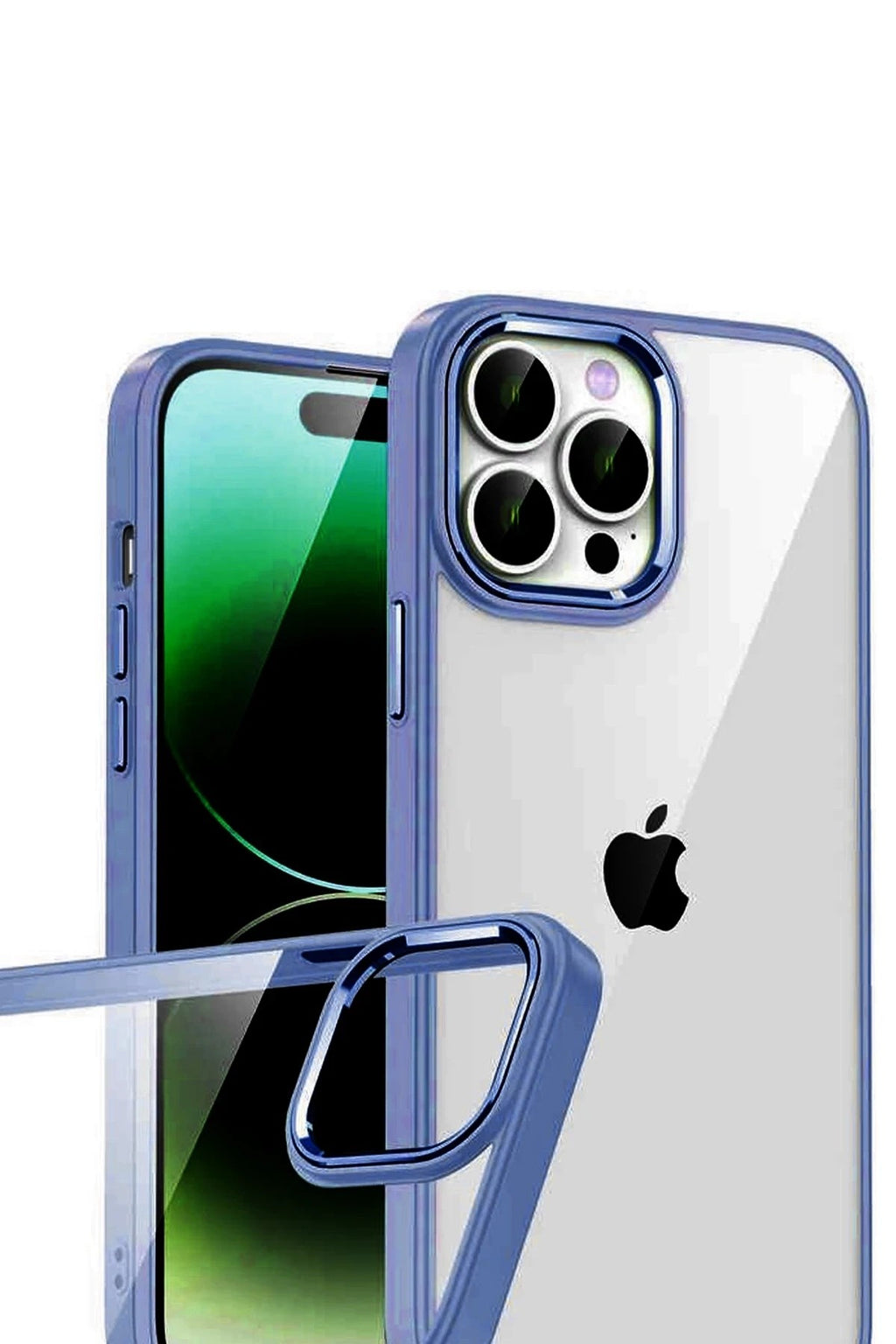 Mey İthalat® iPhone 15 Pro Max Lensli Silikon - Lacivert