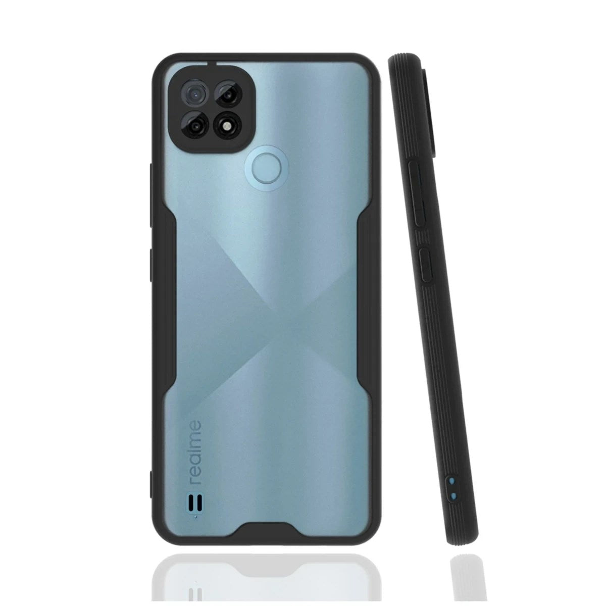 Mey İthalat® Realme C21 Kılıf Platin Silikon - Siyah