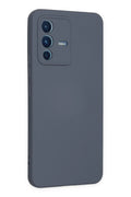 Mey İthalat® Vivo V23 5G Kılıf Nano içi Kadife Silikon - Gri